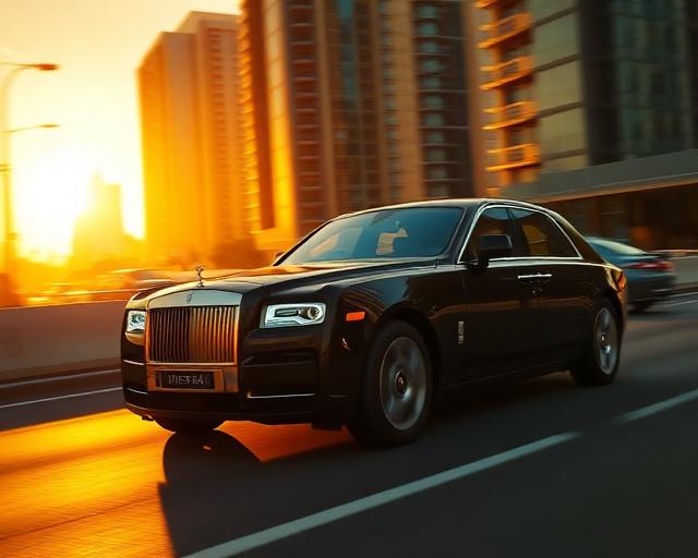 Rolls Royce · Dubai Sunset